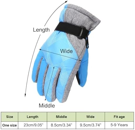Winter Windproof Warm Gloves for Boys and Girls