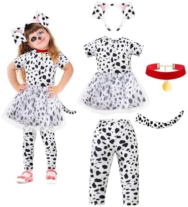 MOMMYS NEW MAN Toddler Girls Dalmatian Costume Outfit