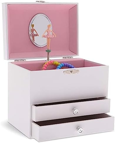 Jewelkeeper Musical Ballerina Jewelry Box with 2 Drawers