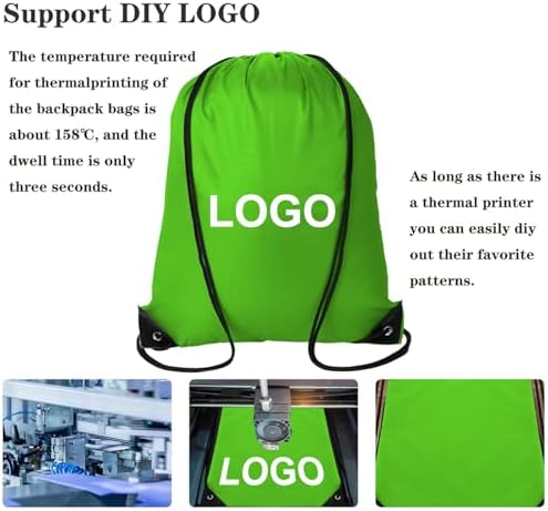 60 Pieces Drawstring Sports Backpack Bags Bulk Gym Sack for Men Women Outdoor