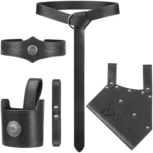 5PCS Medieval Belt Costume Accessories Set