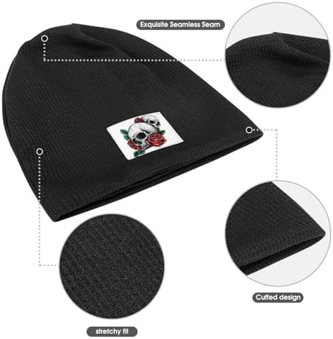 Bttllke Unisex Fleece Lined Winter Beanie Hat