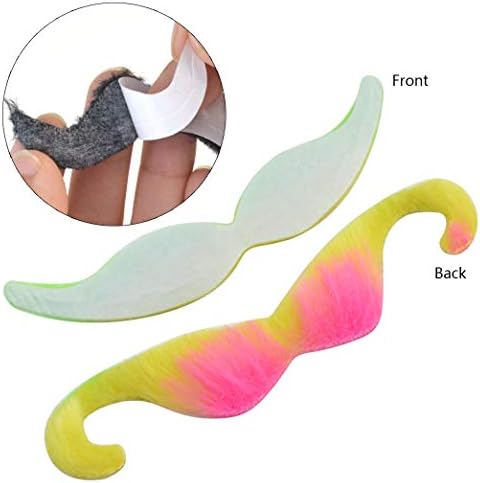 96pcs Self Adhesive Fake Mustaches and Beards for Halloween and Party