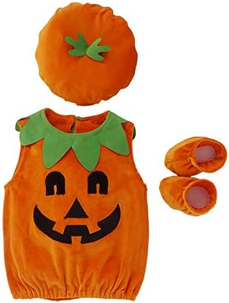 VISGOGO Halloween Baby Costume Romper Set 3PCS