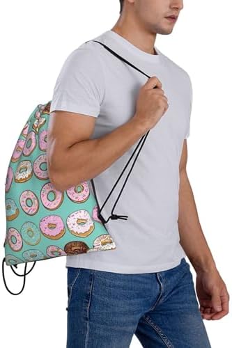 Yishow Delicious Doughnut Drawstring Backpack Bag