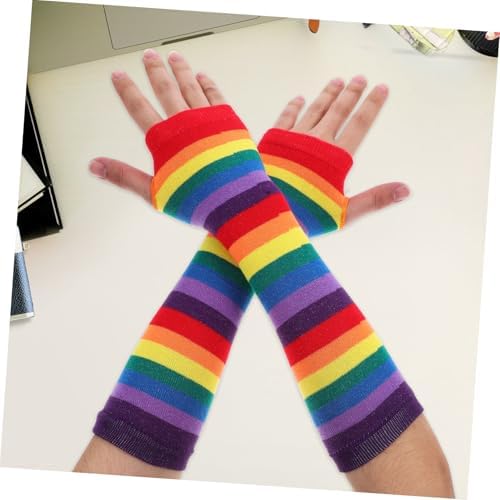 Velvet Fingerless Arm Warmers for Women and Kids