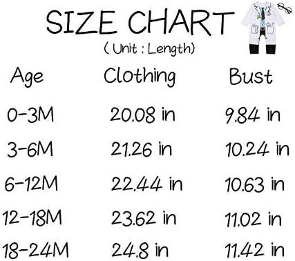 LENSOUS Baby Boys Doctor Costume Bodysuit