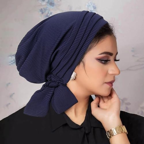VARDIENK Women Turban Hijab Cap Soft Jersey Head Wrap Beanie Cover