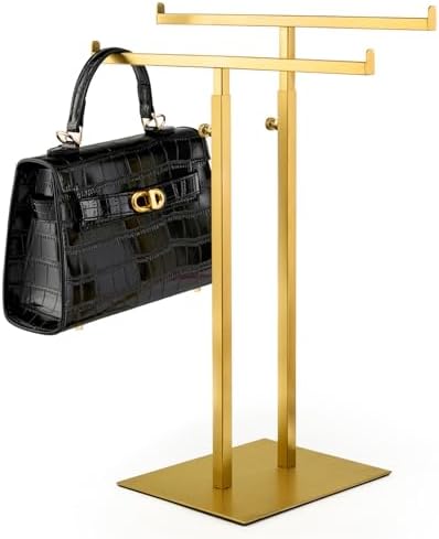 CHAWTALION Purse Stand Jewelry Tower Double T-Shaped Hook Holder