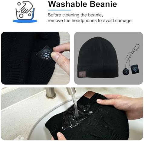 Greatfine Bluetooth Beanie with Headphones