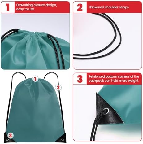 HYTHOZO 24Pcs Drawstring Backpack Set