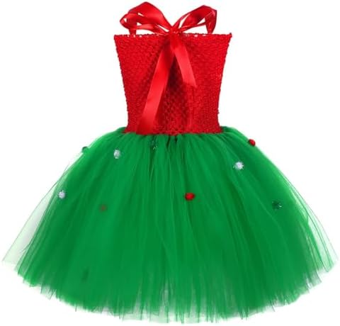 Toddler Christmas Costume Princess Tulle Dress with Hair Accessories