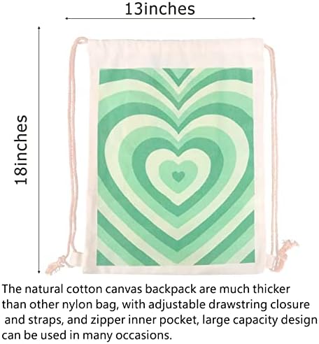 MOSITU Heart Drawstring Backpack for Women
