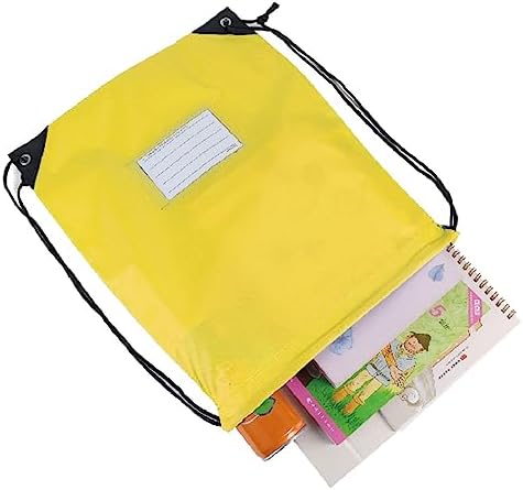 50 Pcs Yellow Drawstring Bags for Travel Gym Sport
