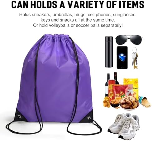 Custom Drawstring Backpacks with Initials 134x17 Inch 12 Colors