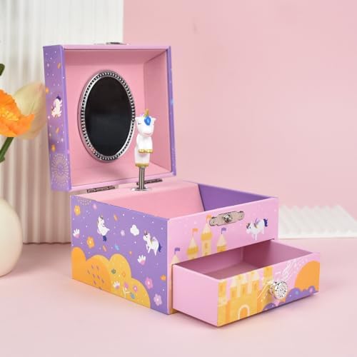 Unicorn Music Box and Jewelry Box for Girls
