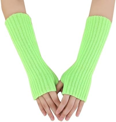 Cotton Feel Winter Fingerless Gloves for Women