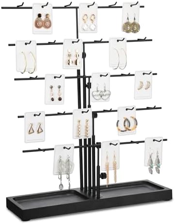 Hulisen Adjustable Earring Display Stand with Tray