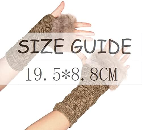 Winter Fingerless Gloves for Women Knit Arm Warmers