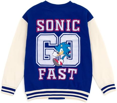 SEGA Sonic the Hedgehog Fleece Bomber Jacket and Jogger Pants for Kids