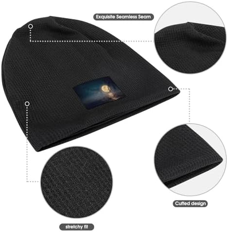 bttllke Unisex Fleece Lined Winter Beanie Hat 1