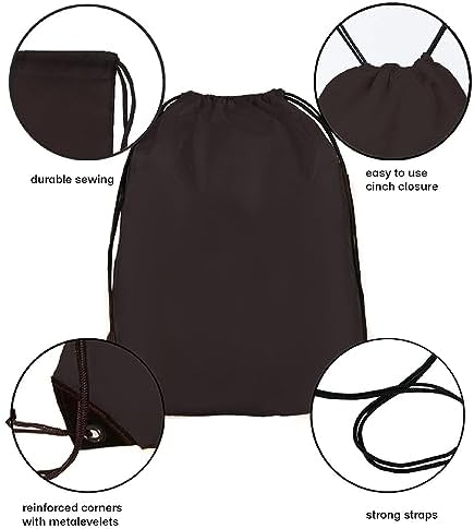 Bulk Drawstring Backpacks 30 Pack Gym Sports Bags for Travel and More