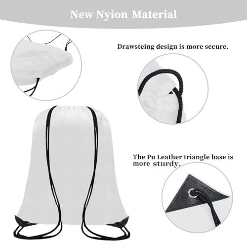 60 Piece Drawstring Sports Backpack Set for Men Women Gym Bags Outdoor Use