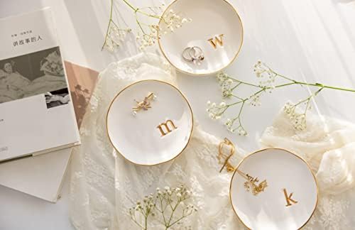 Collective Home Ceramic Jewelry Tray 475 White Surface