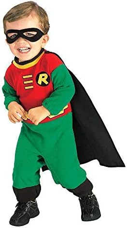 Rubies Baby Boys Teen Titans Robin Romper Costume 1-2 Years