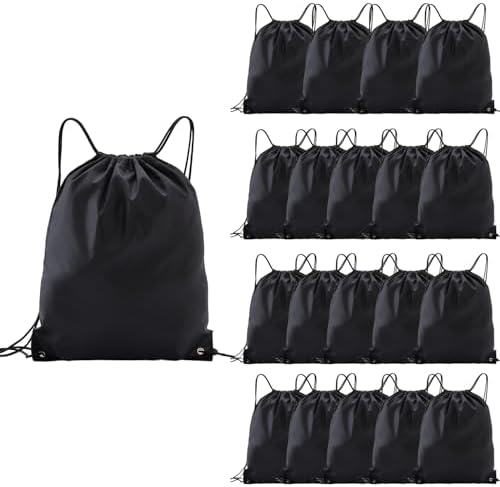 Haokuaile 20 Pcs Drawstring Bags Gym Travel Essentials