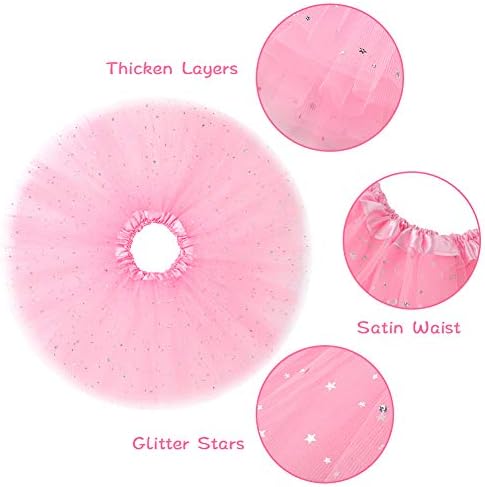 Yocharm 10pcs Multicolored Princess Crown Tiara Ballet Tutu Accessories for Girls Party Favors