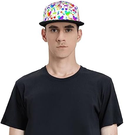 Music Note Baseball Cap Adjustable Trucker Hat for Men Women