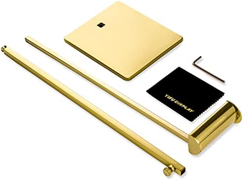 Gold Set of 2 Adjustable Height Purse Display Stand