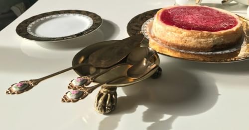 FlexAura Plated Brass Clawfoot Candle Tray
