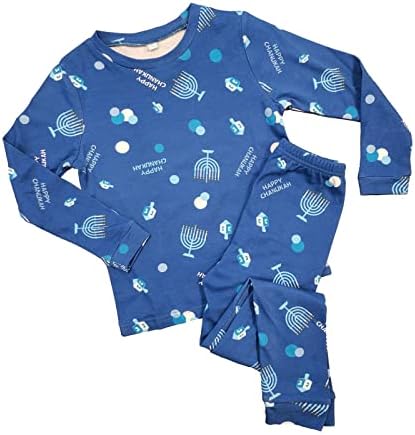 Rite Lite Hanukkah Pajamas with Menorah Design for Kids 4T-5T