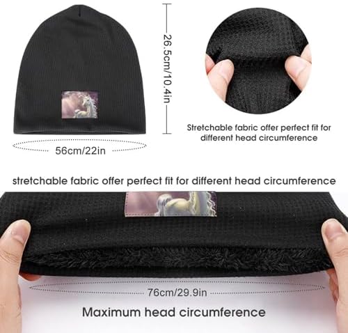Bttllke Unisex Fleece Lined Winter Beanie Hat for Men Women 1