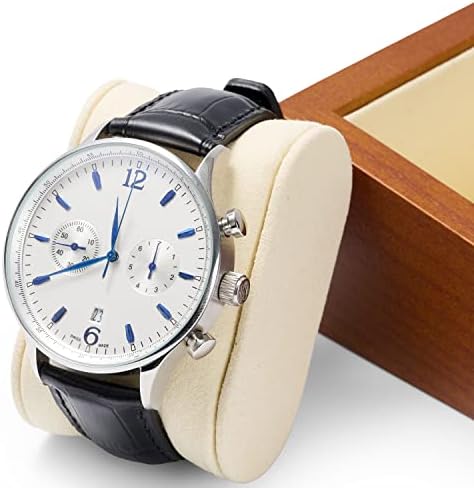 Oirv Solid Wood Double Watch Display Stand with Pillow