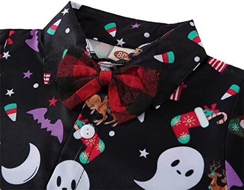 Christmas Sweater Boy Toddler Baby Boys Plaid Pants Long Sleeve Gentleman Set