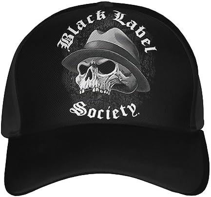 Black Rock Label Baseball Cap Adjustable Sun Hat for Men Women