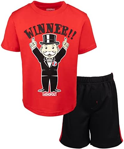 Monopoly T-Shirt and Mesh Shorts Set for Kids