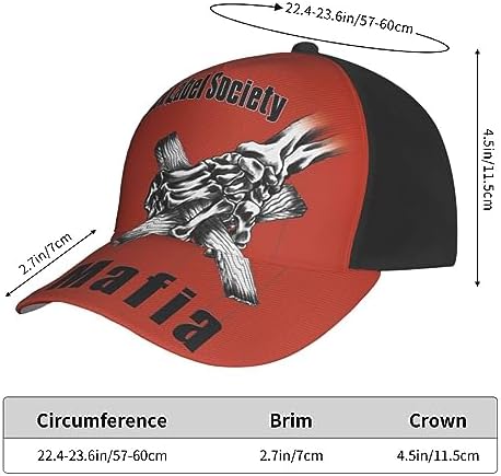 Black Rock Label Unisex Baseball Cap Adjustable Sun Hat