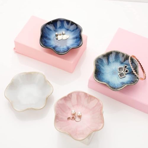 Binoster Ceramic Jewelry Dish Leaf Tray Key Holder