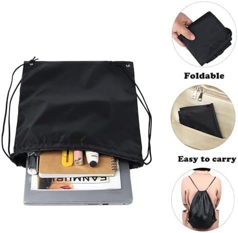 24 Pack Nylon Drawstring Backpacks for Men