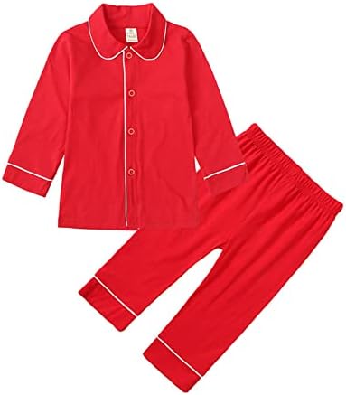Infant Boys Toddler Boys Christmas Red Solid Cardigan Set