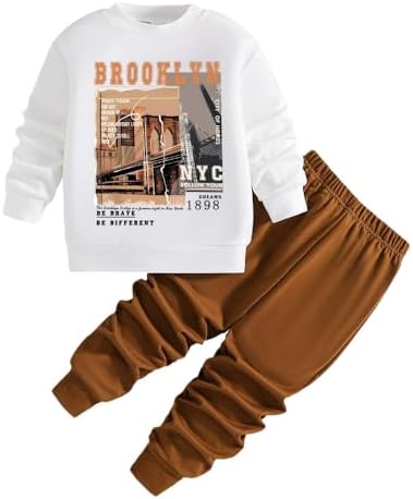 Toddler Boy Graphic Print Sweatshirt Set - 3T to 7T