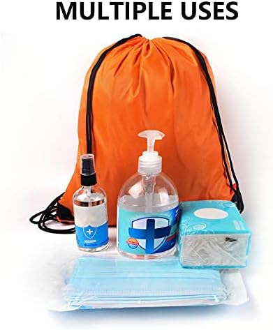 GoodtoU 24 Pcs Drawstring Bags Backpack Cinch Bag Sport Bag 6 Colors