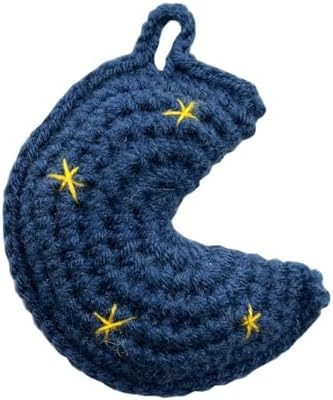 Handmade Crocheted Moon Hug Token Gift