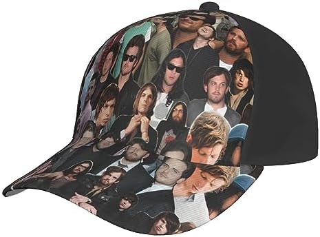 Kings Rock of Music Leon Band Collage Baseball Cap Adjustable Unisex Black