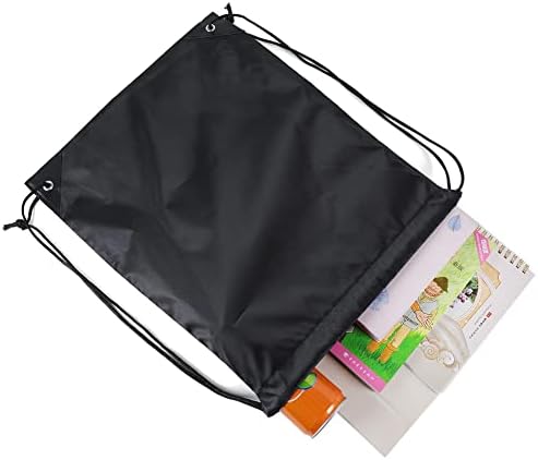 CODOBON 20 Pcs Drawstring Bags Black Gym Travel