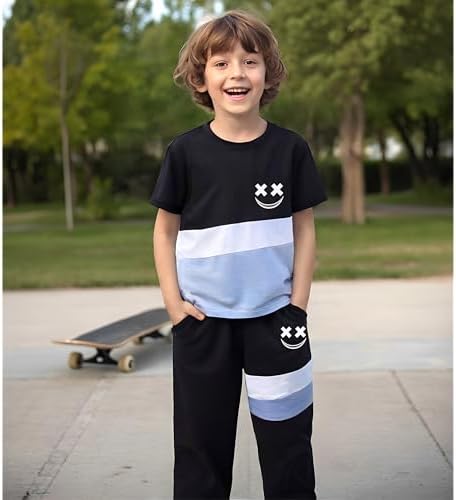 Vitalique Boys 6-12 Years Color Block Outfit Set